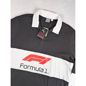 Puma‎ Formula 1 Rugby Long Sleeve Shirt Mens XL Black Racing NWT